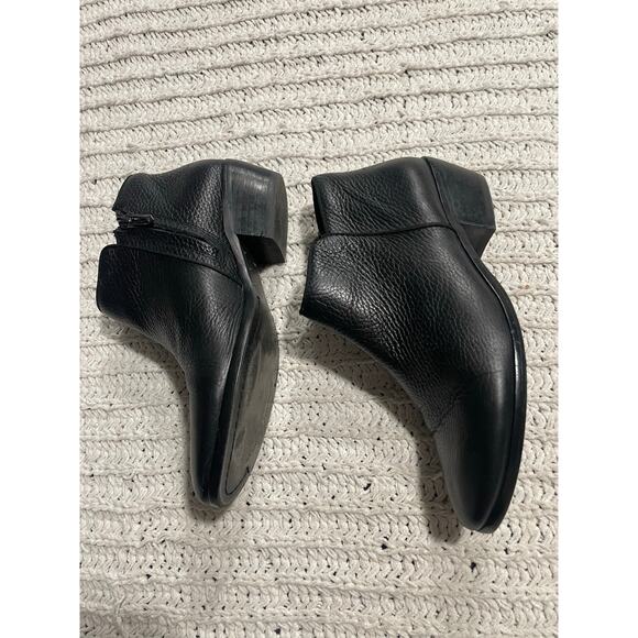 Sam Edelman Petty Ankle Boots Booties Pebbled Leather Womens 6.5 M EU 36.5 Black - Picture 3 of 10